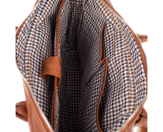 Pánská taška přes rameno kožená SEGALI 105 koňak