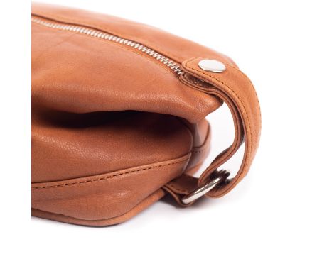 Kosmetická taštička kožená SEGALI 1030 koňak