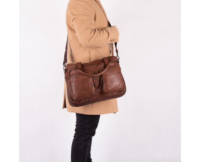 Pánská taška přes rameno kožená SEGALI 29412 tan