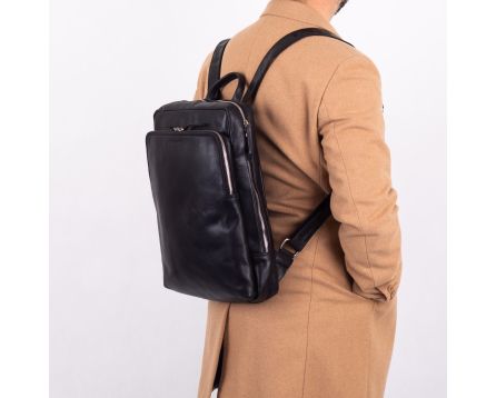 Batoh kožený SEGALI 106 černý