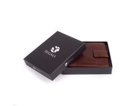 Pánská kožená peněženka SEGALI 3491 hnědá