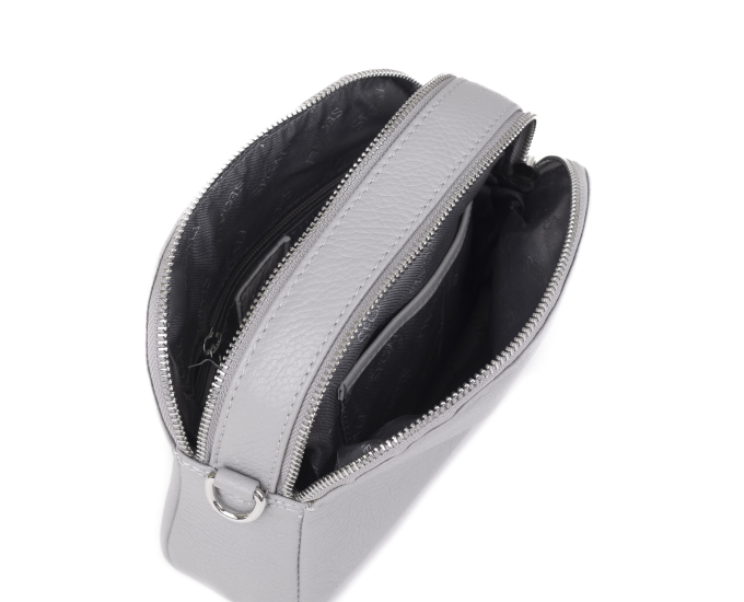 Dámská kabelka kožená SEGALI 12 šedá