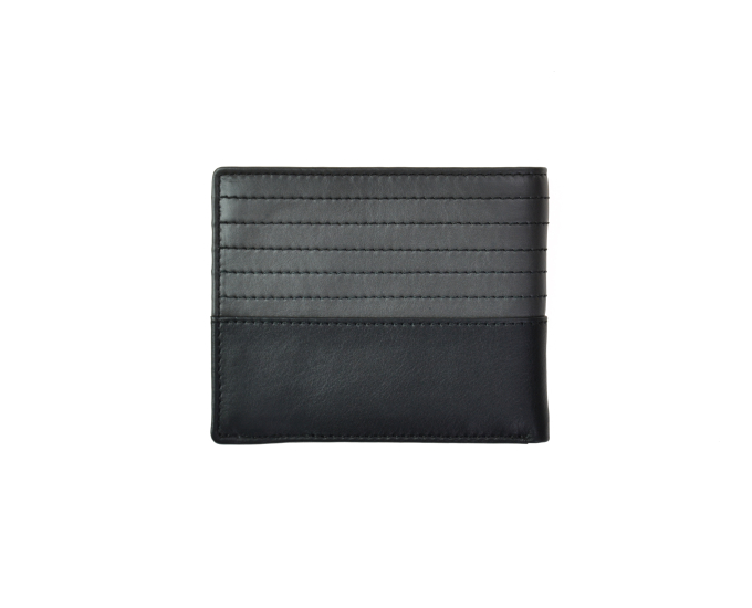 Pánská kožená peněženka SEGALI 7414 S černá/šedá