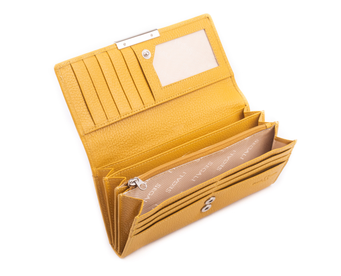 Dámská peněženka kožená SEGALI 7066 žlutá