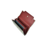 Dámská kožená peněženka SEGALI 7411 šedá/portwine