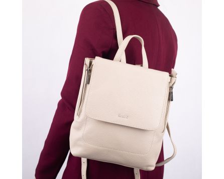 Dámský batoh kožený SEGALI 9027 blanco roto