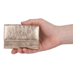 Dámská peněženka kožená SEGALI 1756 zlatá lesk