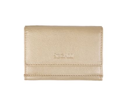 Dámská peněženka kožená SEGALI 1756 zlatá lesk