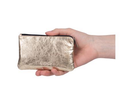 Klíčenka kožená SEGALI 7289 zlatá lesk