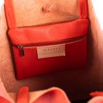 Kožená kabelka Alexa SEGALI červená
