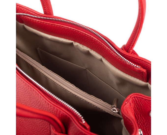 Kožená kabelka Donna SEGALI červená