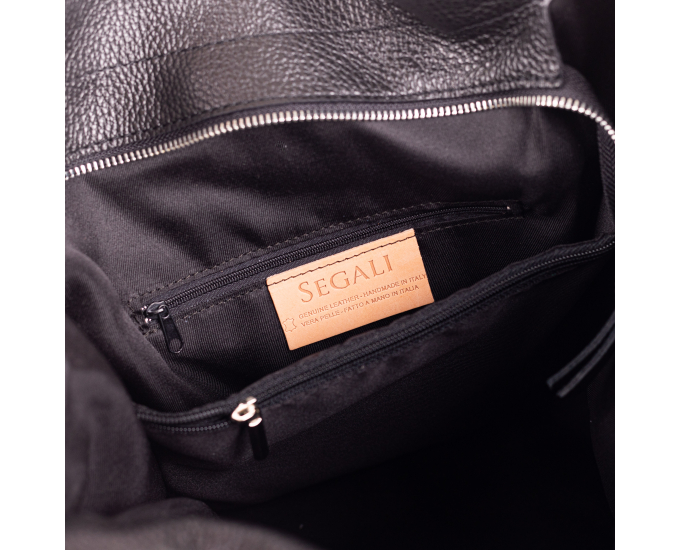 Kožená kabelka Elisa SEGALI černá