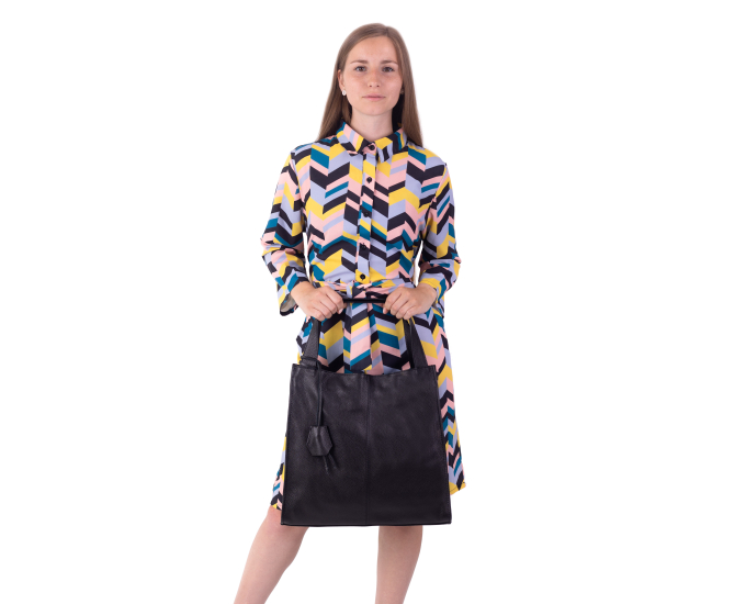 Kožená kabelka Elisa SEGALI černá