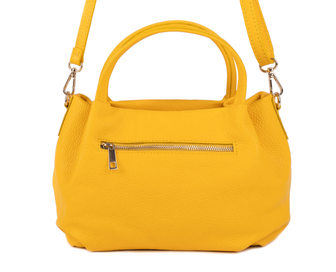 Kožená kabelka Federica SEGALI žlutá