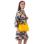 Kožená kabelka Federica SEGALI žlutá