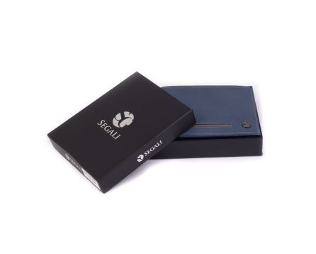 Pánská peněženka kožená SEGALI 730 115 2007 modrá