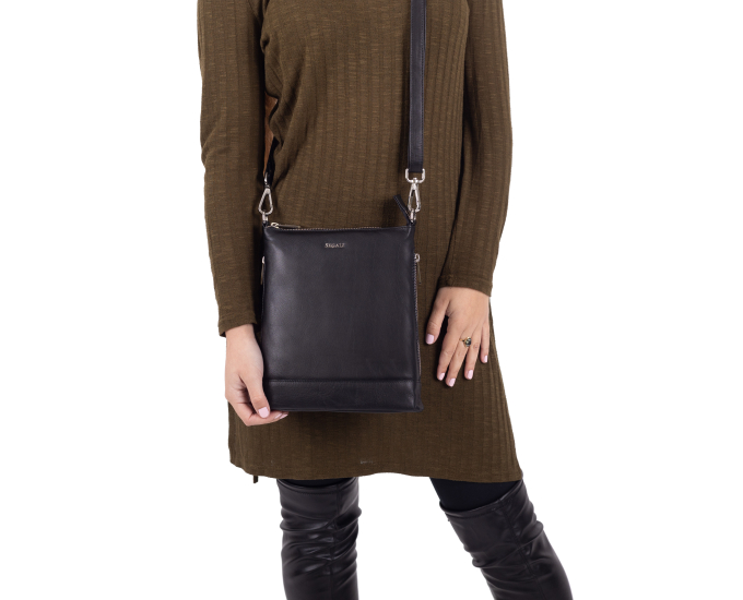 Dámská kabelka kožená SEGALI 9060 černá