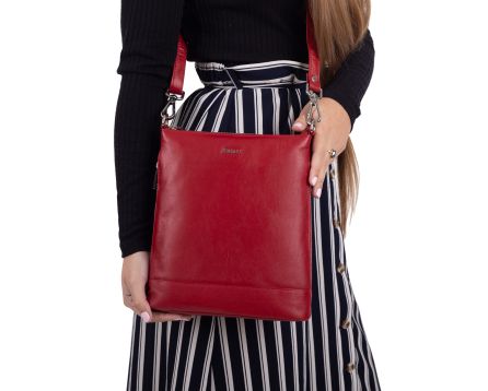 Dámská kožená kabelka SEGALI 9060 červená