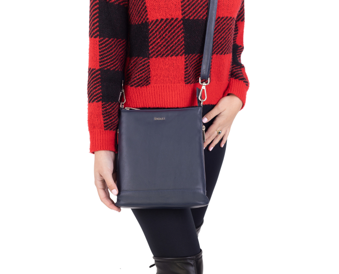 Dámská kabelka kožená SEGALI 9060 modrá