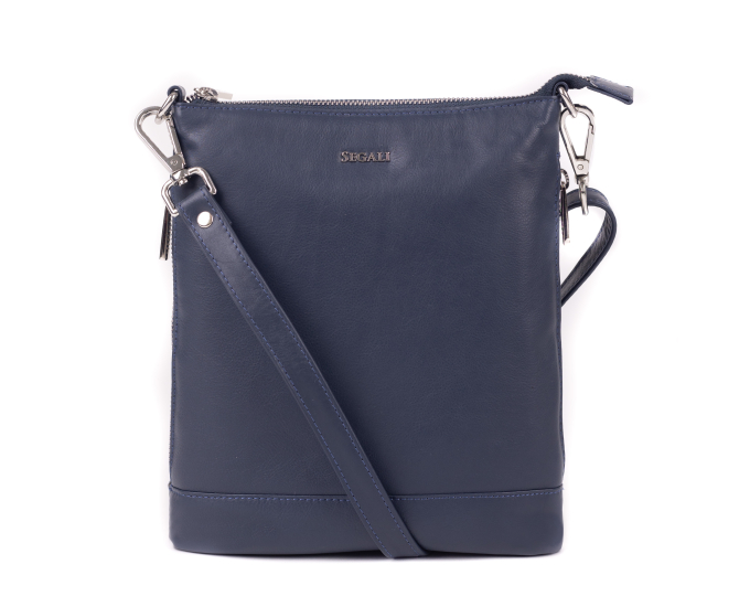 Dámská kabelka kožená SEGALI 9060 modrá