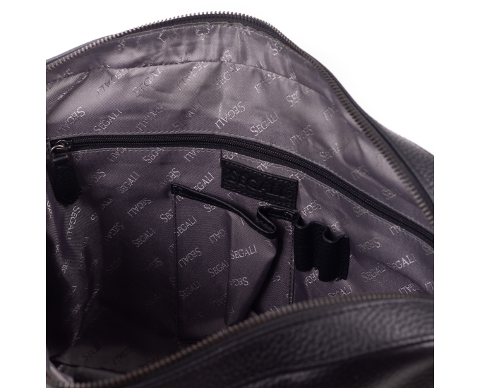 Pánská taška kožená SEGALI 7360 SE černá