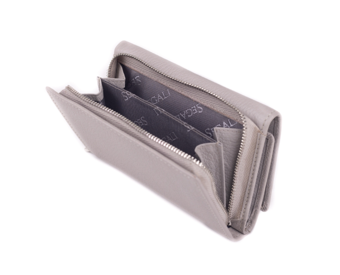Dámská peněženka kožená SEGALI 7074 šedá