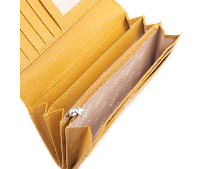 Dámská peněženka kožená SEGALI 7066 žlutá