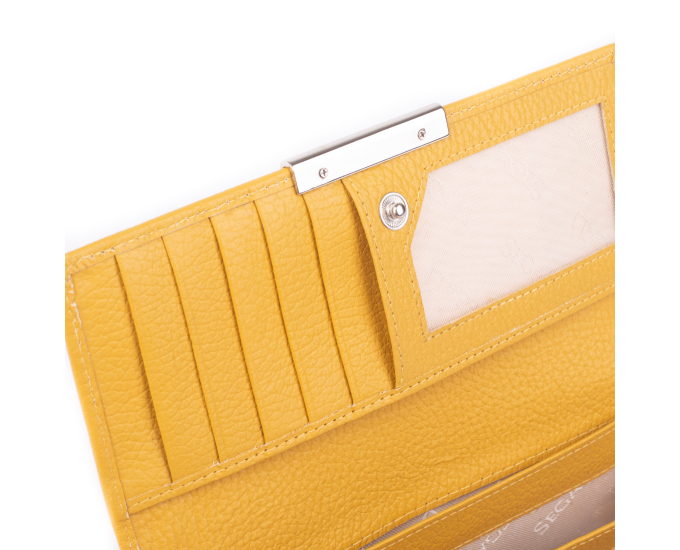 Dámská peněženka kožená SEGALI 7066 žlutá