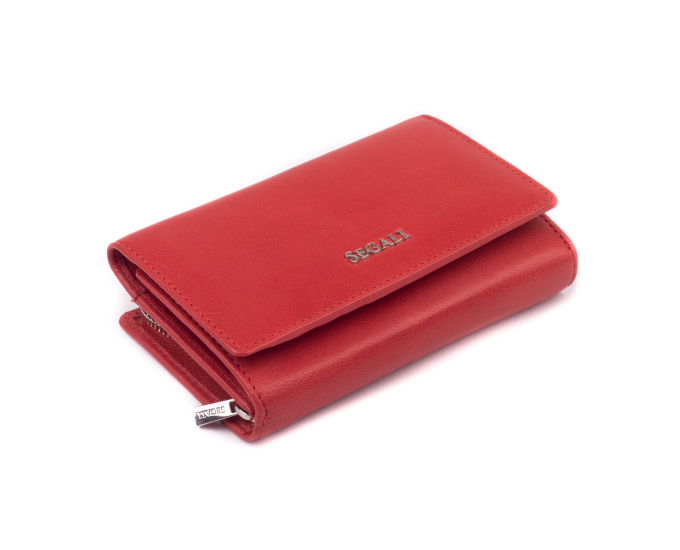 Dámská peněženka kožená SEGALI 7074 S červená