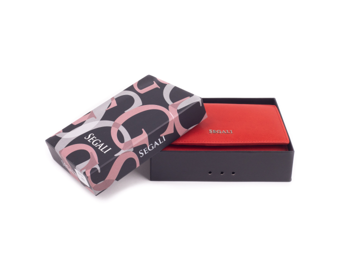 Dámská peněženka kožená SEGALI 7074 S červená