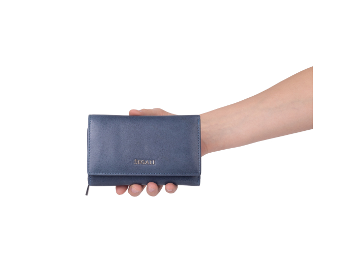 Dámská peněženka kožená SEGALI 7074 S indigo