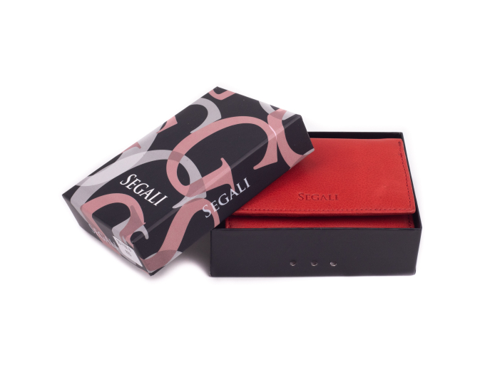 Dámská peněženka kožená SEGALI 7106 BS červená