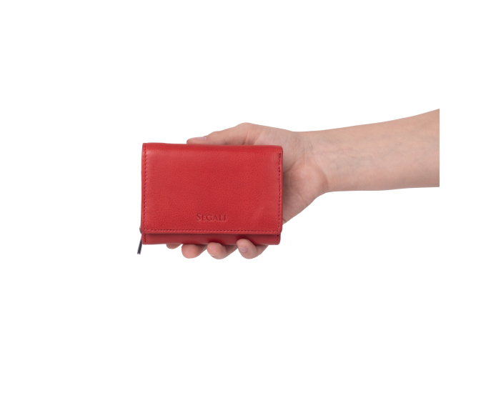 Dámská peněženka kožená SEGALI 7106 BS červená