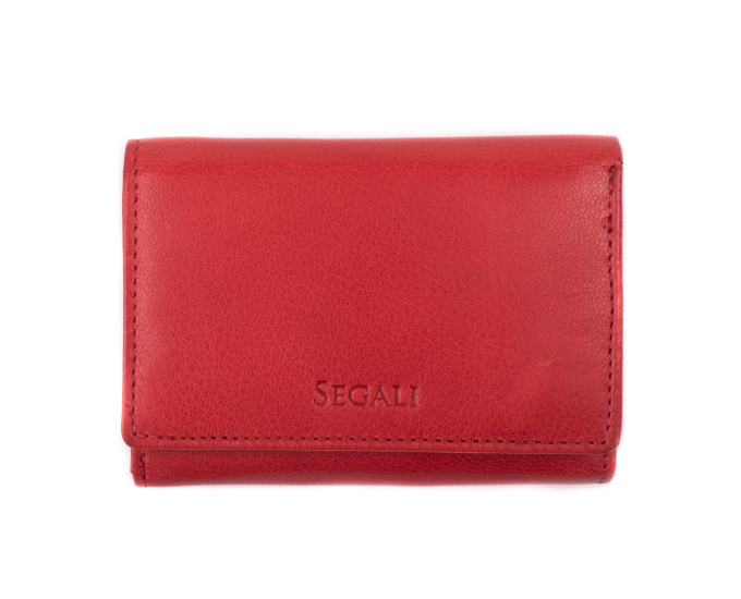 Dámská peněženka kožená SEGALI 7106 BS červená