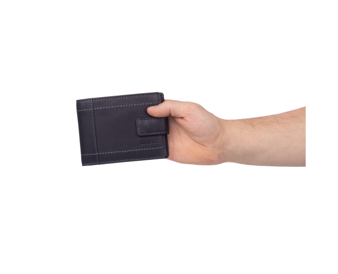 Pánská peněženka kožená SEGALI 7515L černá