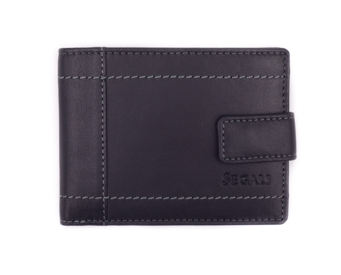 Pánská peněženka kožená SEGALI 7515L černá