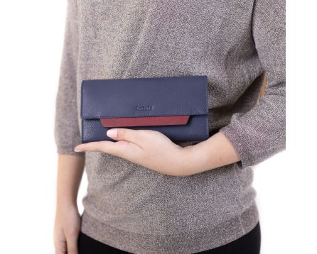 Dámská peněženka kožená SEGALI 7411 modrá