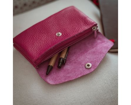Kapsička kožená TINA SEGALI fuchsia