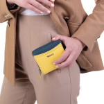 Dámská peněženka kožená SEGALI 7544 B žlutá/rain storm
