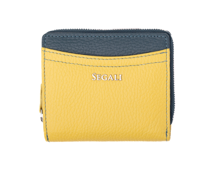 Dámská peněženka kožená SEGALI 7544 B žlutá/rain storm