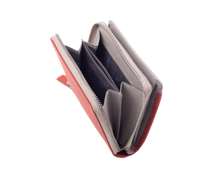 Dámská peněženka kožená SEGALI 7544 B aragosta/šedá