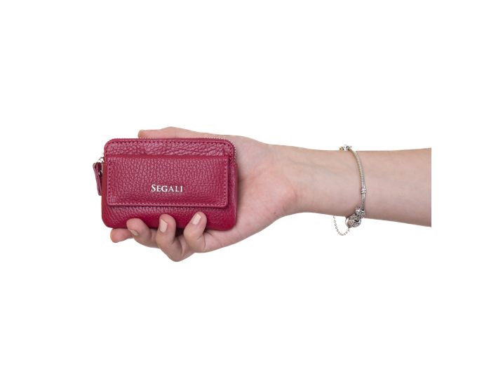 Klíčenka kožená SEGALI 7483 A viva magenta