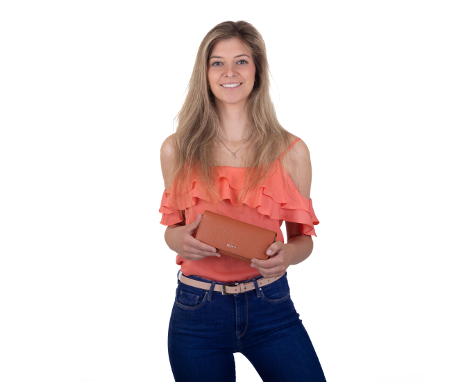 Dámská peněženka kožená SEGALI 7409 cuoio