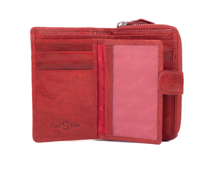Dámská peněženka kožená SEGALI 1619 B červená