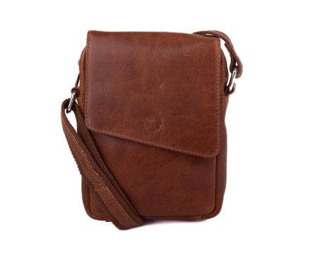 Pánská taška přes rameno kožená SEGALI 9067 koňak