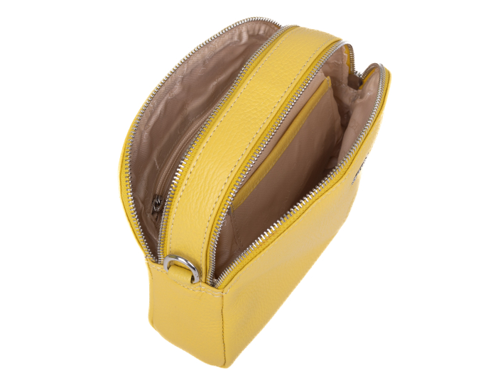 Dámská kabelka kožená SEGALI 12 pastel žlutá