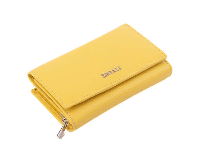 Dámská peněženka kožená SEGALI 7074 B žlutá