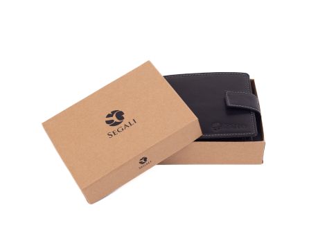 Pánská peněženka kožená SEGALI 491 černá