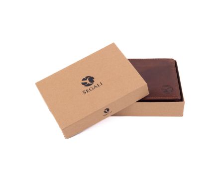 Pánská peněženka kožená SEGALI 1036 hnědá