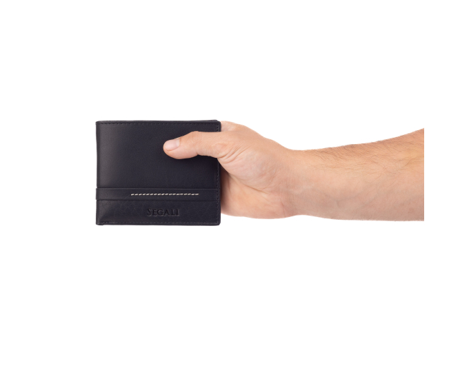 Pánská peněženka kožená SEGALI 1042 černá